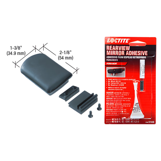 CRL Replacement Plastic Self-Latching Latch for CRL Tri-Vent Sliders With Latch Base and Adhesive