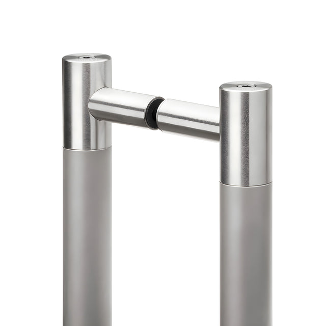 Latitude 34 Atlas Back to Back 36" Straight Ladder Pull Brushed Stainless