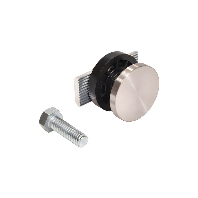 Latitude 34 Glass Track Mount Kit Brushed Stainless