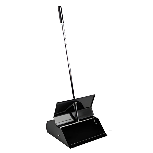 Lobby Dust Pan w Handle, Metal- 1 Ea