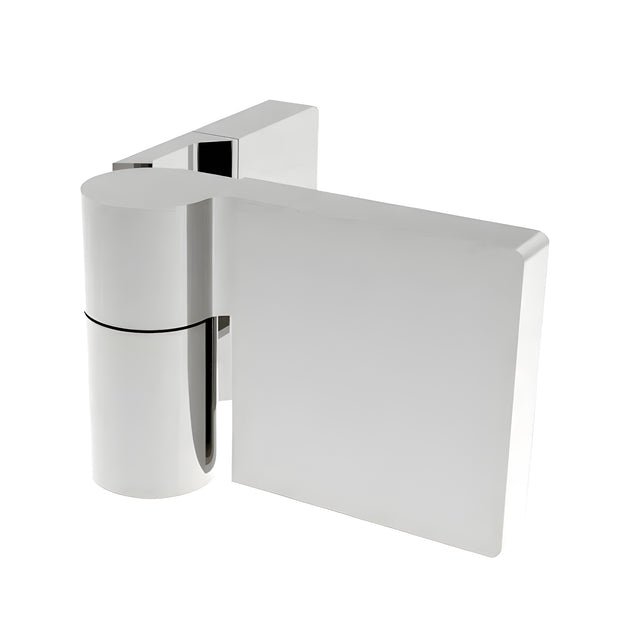 CRL Polished Chrome Lugano Series Wall Mount Outswing Hinge - For Right Hand Door