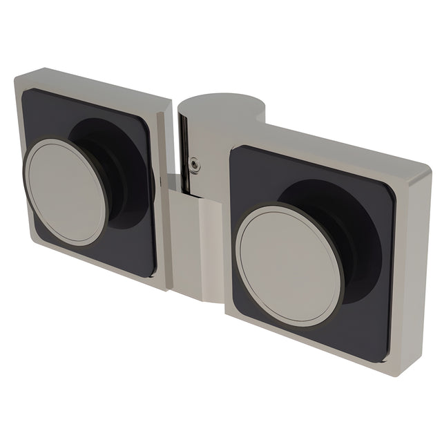 CRL Brushed Nickel Lugano Series Glass to Glass 180 Degree Hinge - For Left Hand Door
