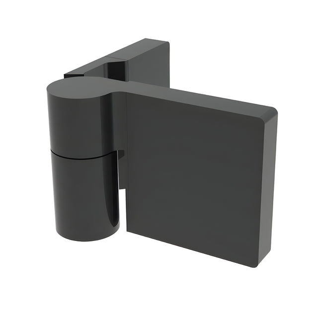 CRL Matte Black Lugano Series Wall Mount Outswing Hinge - For Right Hand Door