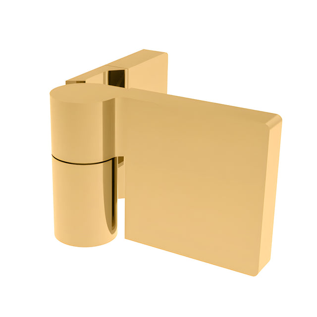 CRL Satin Brass Lugano Series Wall Mount Outswing Hinge - For Right Hand Door