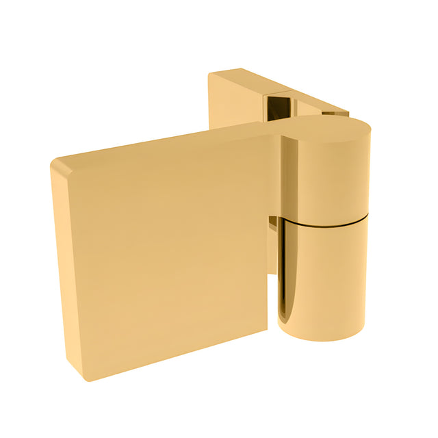 CRL Satin Brass Lugano Series Wall Mount Hinge - For Left Hand Door