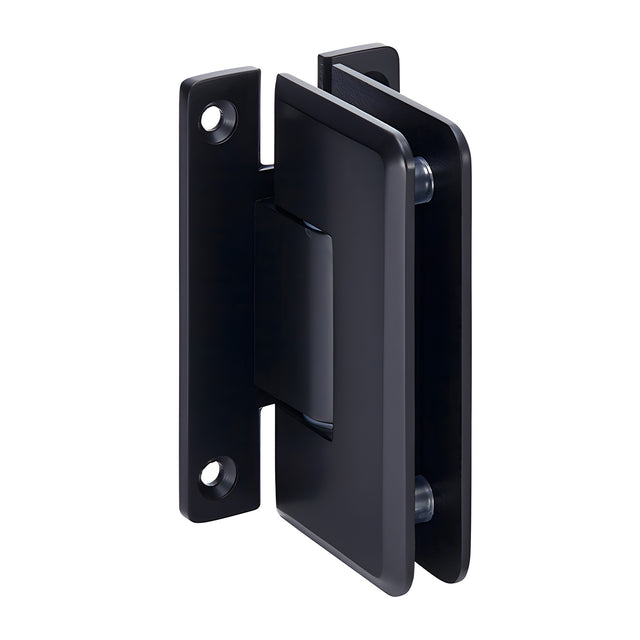CRL Matte Black Cologne 337 Series Adjustable Wall Mount 'H' Back Plate Hinge