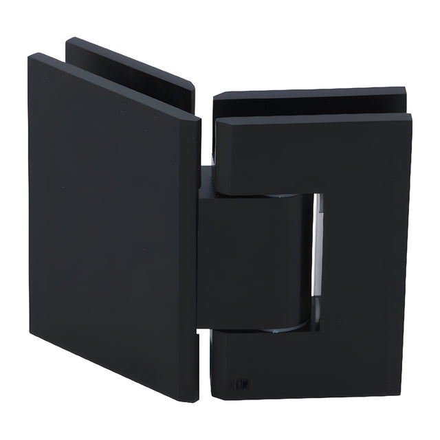 CRL Matte Black Geneva 345 Series Adjustable 135 Degree Glass-to-Glass Hinge