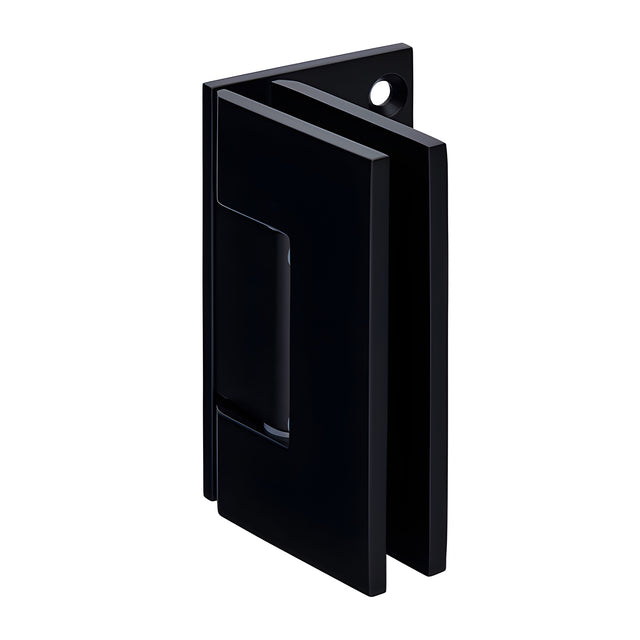 CRL Matte Black Geneva 544 Series Wall Mount Offset Back Plate Hinge