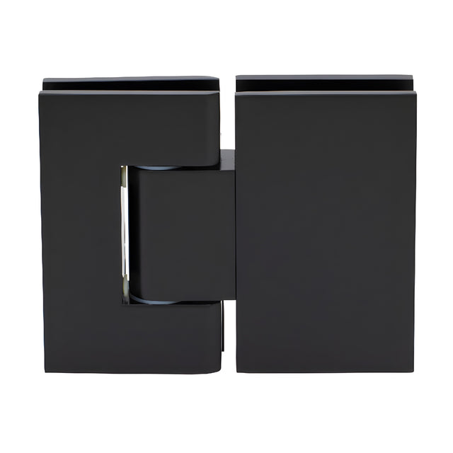 CRL Matte Black Geneva 380 Series Adjustable 180 Degree Glass-to-Glass Hinge