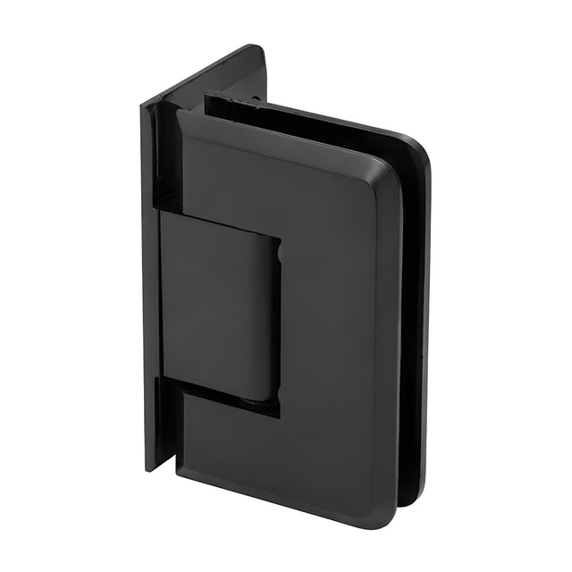 CRL Matte Black Pinnacle 044 Series Wall Mount Offset Back Plate Hinge