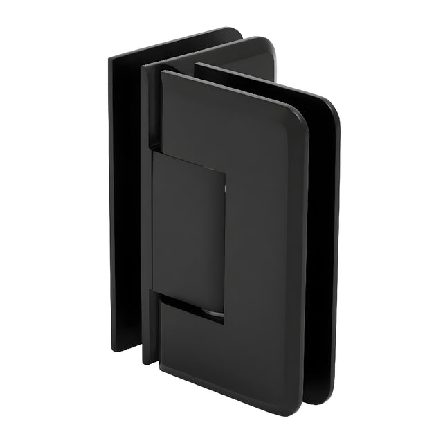 CRL Matte Black Pinnacle 092 Series 90 Degree Glass-to-Glass Hinge