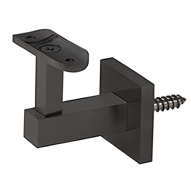 CRL Matte Black Shore Series Wall Mounted Hand Rail Bracket
