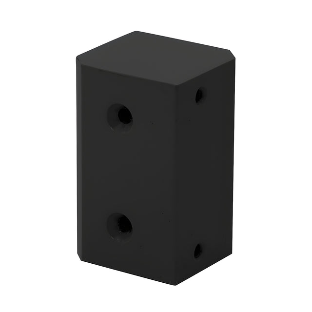 CRL Matte Black Surface Mount Strike Plate Block