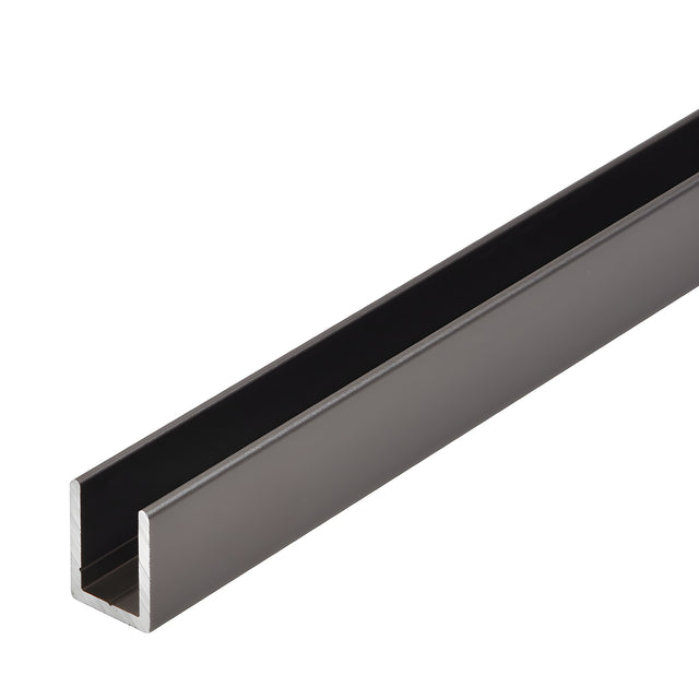 CRL Matte Gun Metal 3/8" Fixed Panel Shower Door Deep U-Channel - 95"