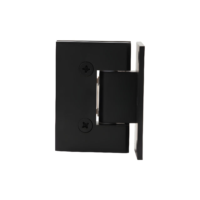 CRL Matte Black Melbourne Wall Mount Offset Back Plate Hinge