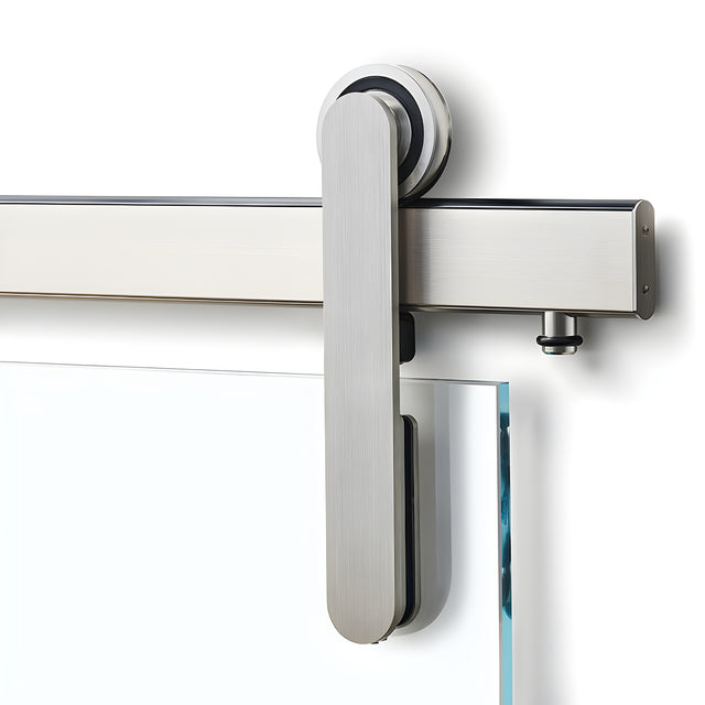 Brushed Stainless Steel Latitude 34 Meridian Sliding Door Kit