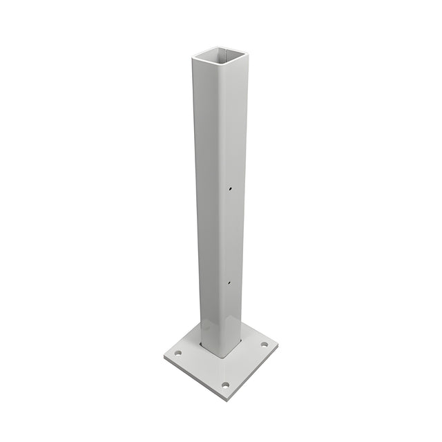 CRL 30" Metallic Silver Cielo Corner Stanchion 5/8"