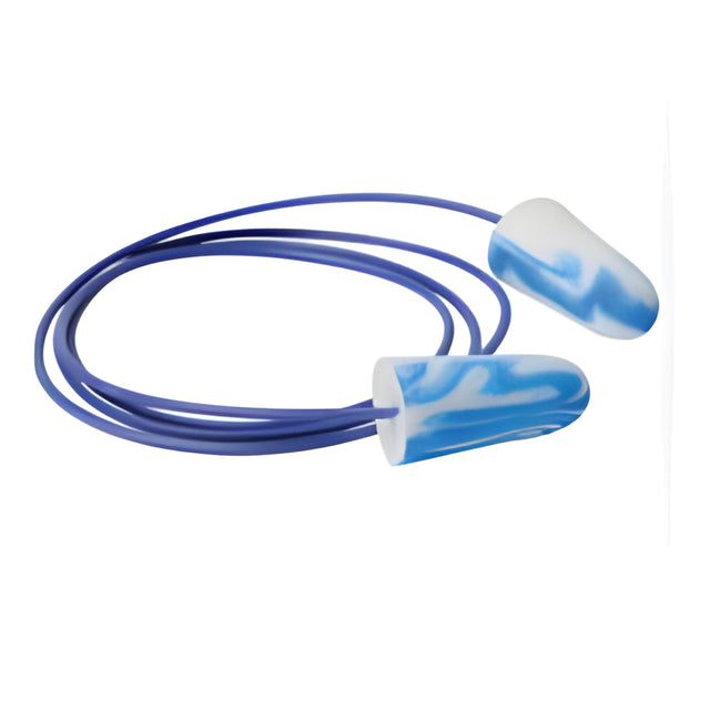 Moldex SparkPlugs Multi-Coloured Foam Earplugs, Metal Detectable, Corded, One-Size – 100 Pairs/Box