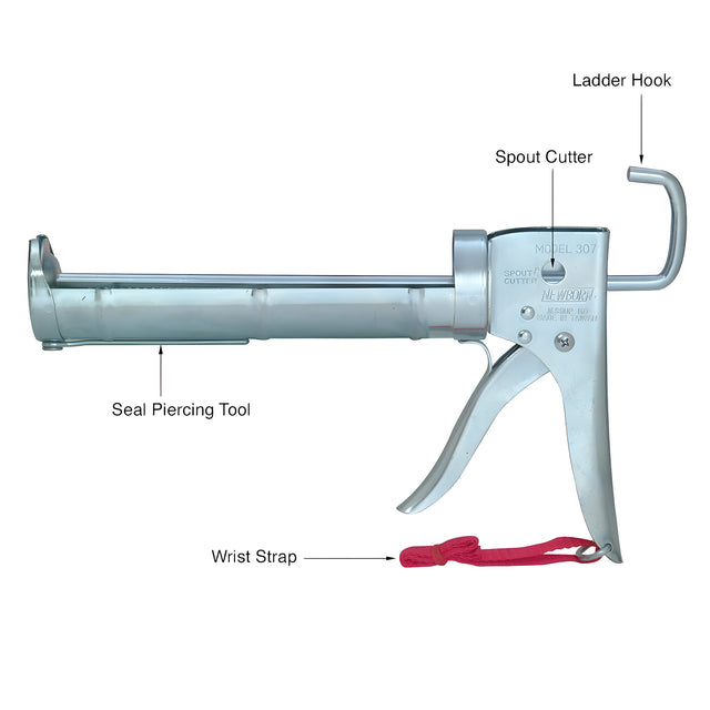 CRL Newborn Ratchet Rod Caulking Gun