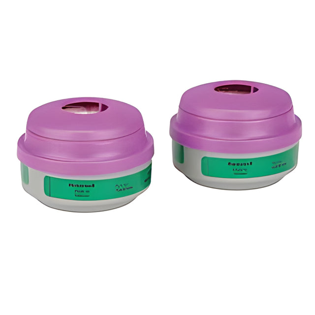 North N Series Respirator Cartridges, Ammonia/Methylamine / P100 Filter – Pair