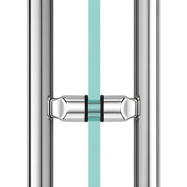 CRL Polished Stainless Offset Mount Mid-Post for Ladder Pulls