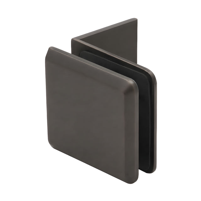 CRL Oil Rubbed Bronze Fixed Panel Beveled Clamp With Large Leg