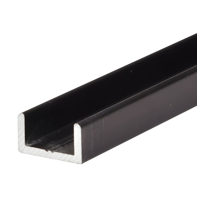 CRL Oil Rubbed Bronze Frameless Shower Door Aluminum Regular U-Channel for 1/2" Thick Glass