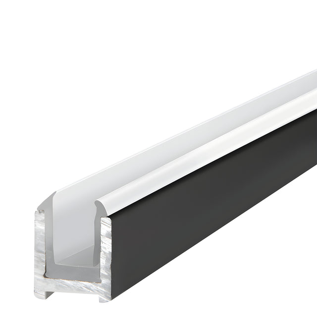CRL Oil Rubbed Bronze Dry Glaze U-Channel With Vinyl