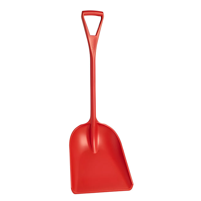 One-Piece Shovel with 14" Blade, Red