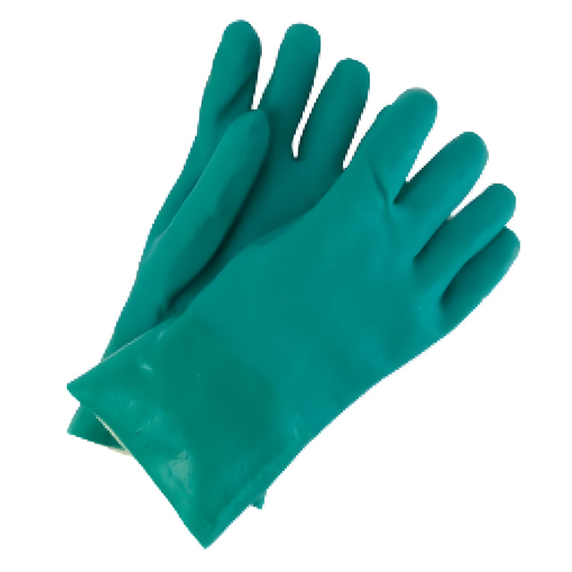 PVC Gloves, Green, 12" Cuff – 12 Pairs/Bag