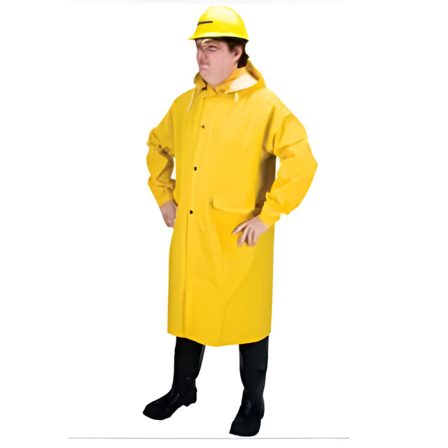 PVC Raincoat, Yellow, Large