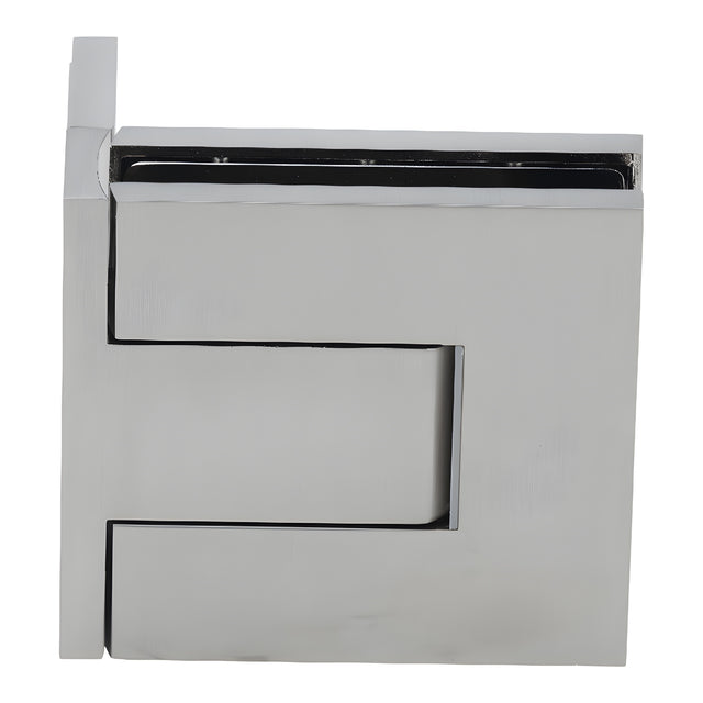 CRL Brushed Nickel Palermo Adjustable Wall Mount Offset Back Plate Hinge