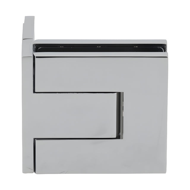 CRL Polished Chrome Palermo Adjustable Wall Mount Offset Back Plate Hinge