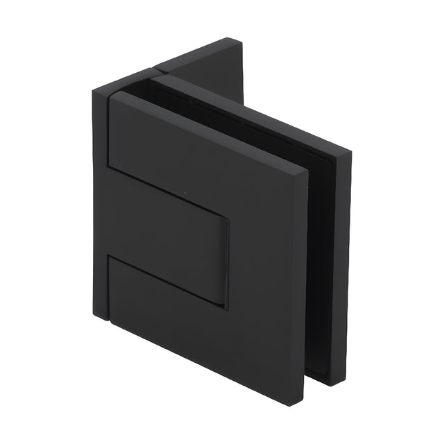 CRL Matte Black Palermo Adjustable Wall Mount Offset Back Plate Hinge