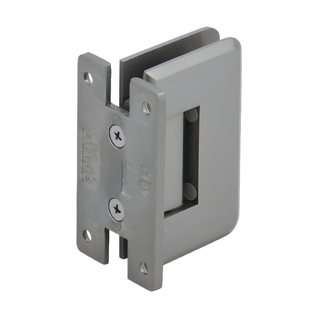 CRL Brushed Nickel Pinnacle 537 Series 5 Degree Pre-Set Wall Mount 'H' Back Plate Hinge