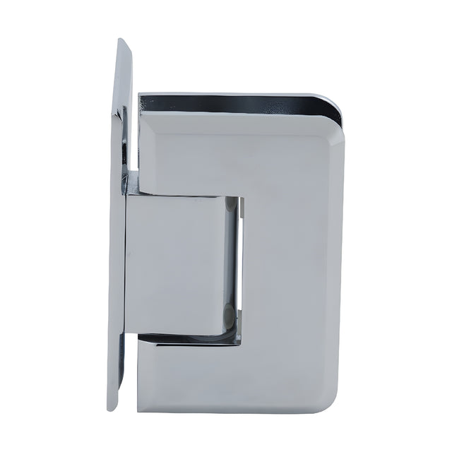 CRL Polished Chrome Pinnacle 044 Series Wall Mount Offset Back Plate Hinge