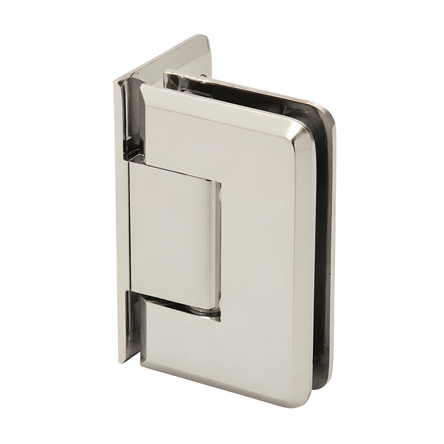 CRL Polished Nickel Pinnacle 044 Series Wall Mount Offset Back Plate Hinge