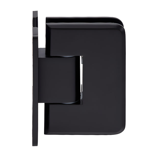 CRL Matte Black Plymouth Series Wall Mount 'H' Back Plate Hinge