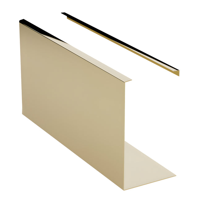 CRL Turboflex Polished Brass 120" Cladding for Fascia Mount Base Shoe