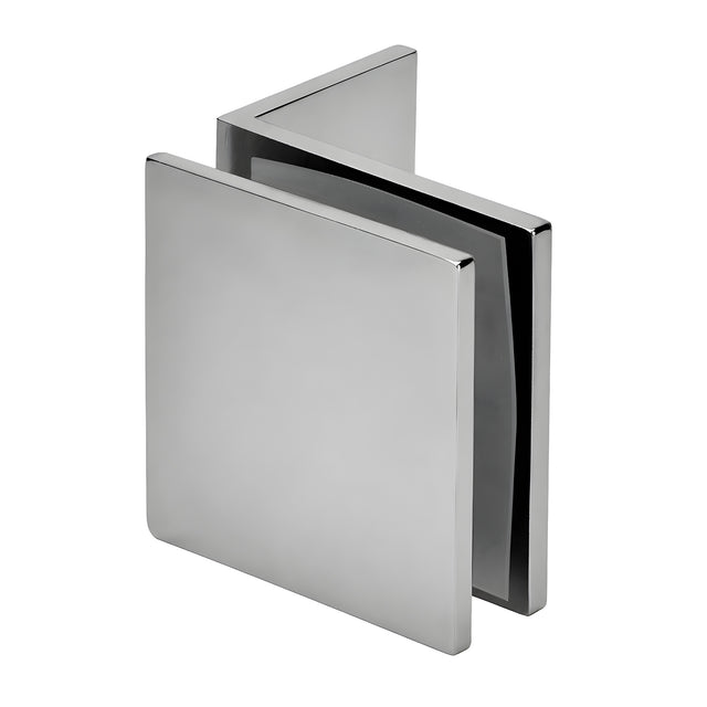 CRL Polished Chrome Fixed Panel Square Clamp With Small Leg