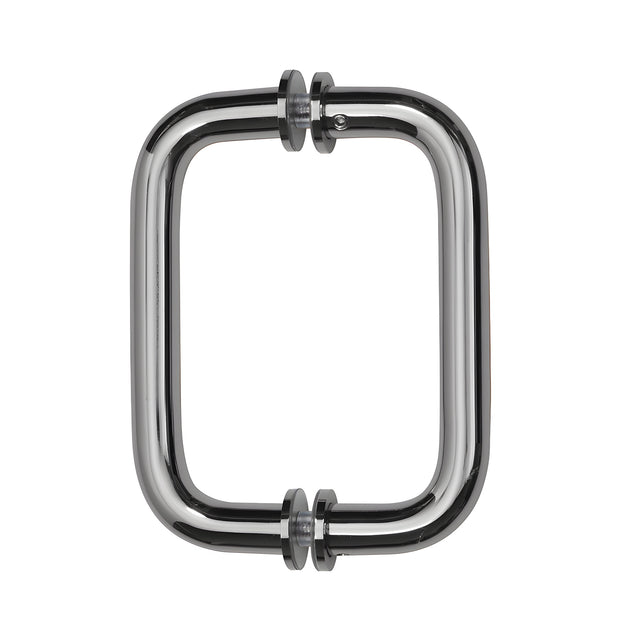 CRL Polished Chrome 6" Tubular Back-to-Back 3/4" Diameter Shower Door Pull Handles