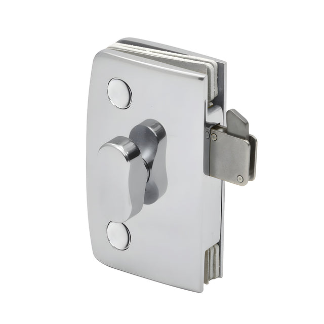 CRL Polished Chrome Sliding Glass Door Lock with Indicator for 5/16" to 1/2" Glass