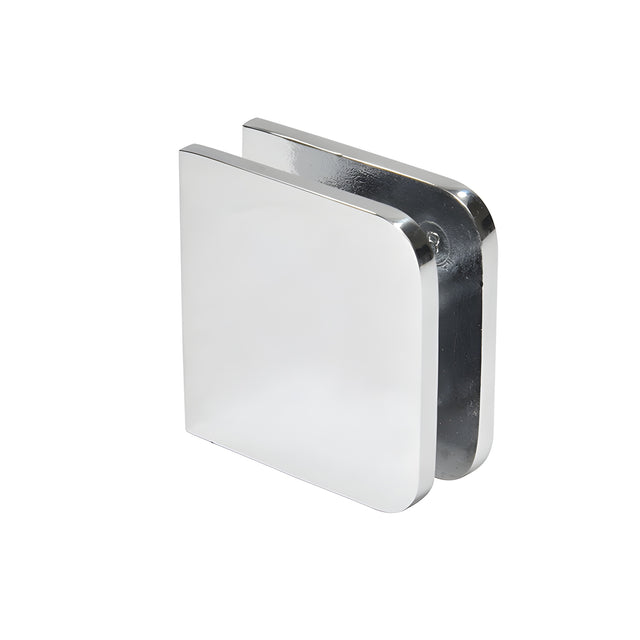 CRL Polished Chrome Traditional Style Fixed Panel U-Clamp
