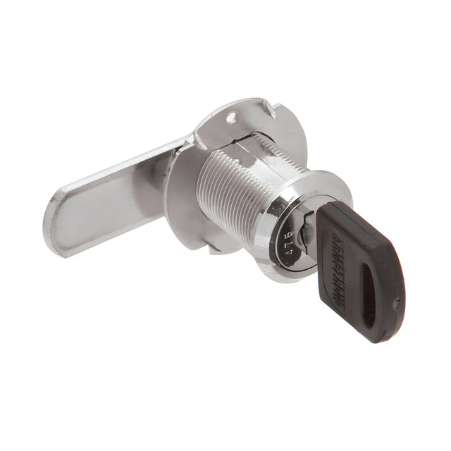CRL Nickel Plated Cam Lock for Wood Door - Randomly Keyed