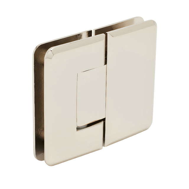 CRL Polished Nickel Pinnacle 580 Series 5 Degree Glass-To-Glass Hinge