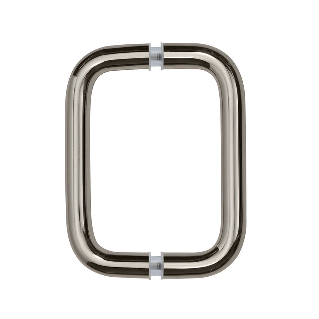 CRL Polished Nickel 6" Back-to-Back Solid Brass 3/4" Diameter Pull Handles Without Metal Washers