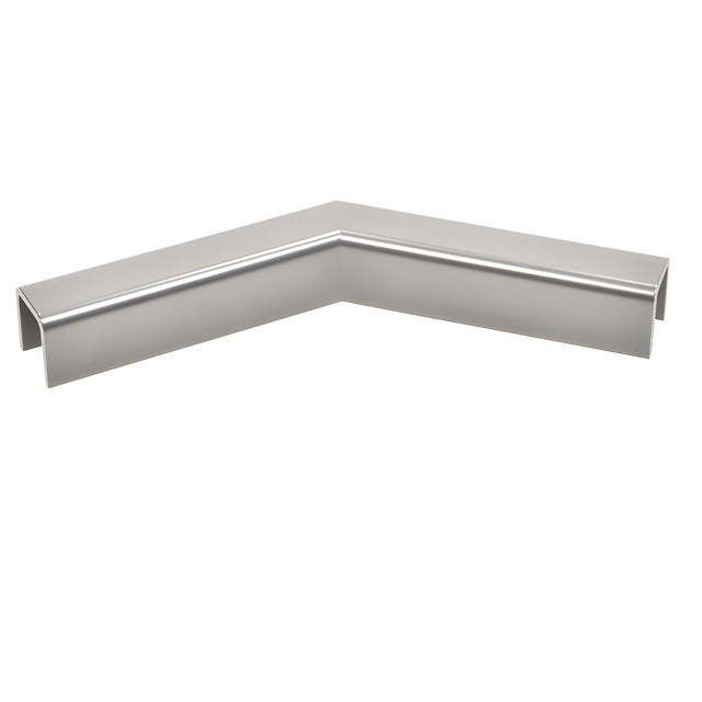 CRL Polished Stainless 135 Degree Horizontal Corner for 11 Gauge Low Profile Cap Railings