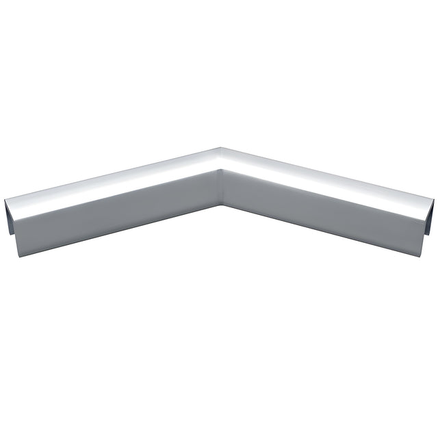 CRL Polished Stainless 11 Gauge 135 Degree Horizontal Corner for 1/2" Glass Crisp Corner Cap Rail