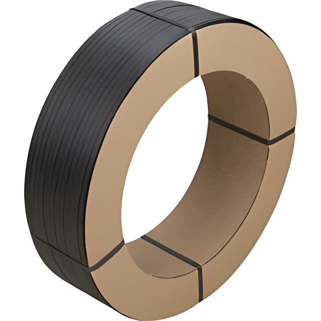 Polypropylene Strapping, Black, 1/2" x 7,200', 16 x 6 Core