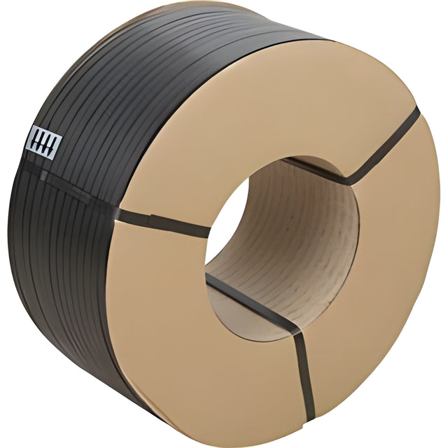 Polypropylene Strapping, Black, 1/2"" x 7,200', 8 x 8 Core
